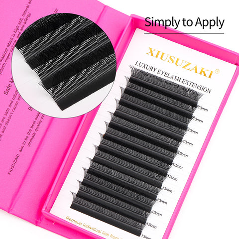 XIUSUZAKI YY Shape Hand Woven Premium Soft Light Natural Eyelashes Extension 2D Y Shape Lashes Black Brown Purple Blue Color YY Lashes XIUSUZAKI YY Shape Hand Woven Premium Soft Light Natural Eyelashes Extension 2D Y Shape Lashes Black Brown Purple Blue Color YY Lashes