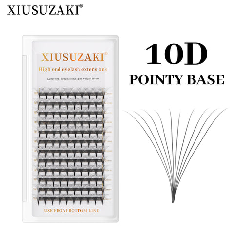 XIUSUZAKI C Curl Sharp Narrow Stem Premade Fans Eyelash Extension 0.07mm 4D-10D Thin Pointy Base Russian Fans Ready Volume XIUSUZAKI C Curl Sharp Narrow Stem Premade Fans Eyelash Extension 0.07mm 4D-10D Thin Pointy Base Russian Fans Ready Volume