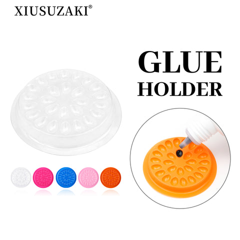 XIUSUZAKI 100pcs Disposable Eyelash Extension Glue Holder Pallet Plastic Holder Pallet Stand Pads for Fan Eyelashes Holder XIUSUZAKI 100pcs Disposable Eyelash Extension Glue Holder Pallet Plastic Holder Pallet Stand Pads for Fan Eyelashes Holder