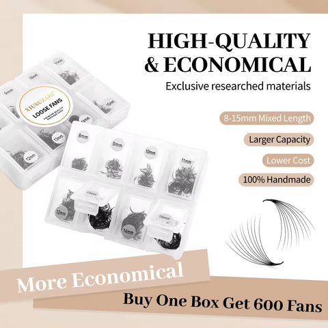 XIUSUZAKI Eyelash Extension Premade Fans 4D 5D Short Stem Loose Premade Volume Fans Lash XIUSUZAKI Eyelash Extension Premade Fans 4D 5D Short Stem Loose Premade Volume Fans Lash