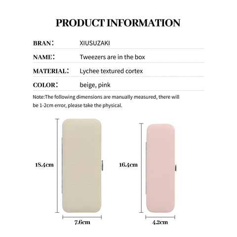 XIUSUZAKI New Eyelash Tweezers Tool Bag Eyelash Extension Beauty Eyebrow Kit Eye Makeup Accessories Case XIUSUZAKI New Eyelash Tweezers Tool Bag Eyelash Extension Beauty Eyebrow Kit Eye Makeup Accessories Case