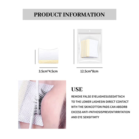 XIUSUZAKI 40pcs Cotton Disposable Under Eyelash Pad False Eyelashes Extension for Removing Grafting Eyelash Makeup Tools XIUSUZAKI 40pcs Cotton Disposable Under Eyelash Pad False Eyelashes Extension for Removing Grafting Eyelash Makeup Tools