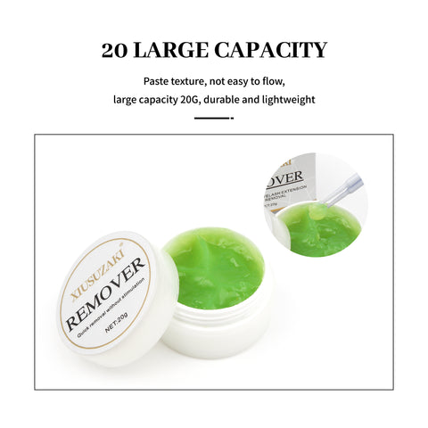XIUSUZAKI Eyelash Extension Lash Glue Remover 20g Eyelash Glue Primer Adhesive Hardener  Fast Remove Strong Bond XIUSUZAKI Eyelash Extension Lash Glue Remover 20g Eyelash Glue Primer Adhesive Hardener  Fast Remove Strong Bond