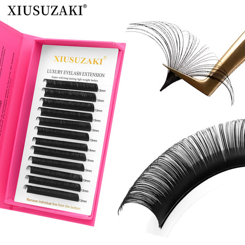 XIUSUZAKI Wholesale Siberian Individual Faux Mink Easy fan Professional Classic Eyelash Tray volume Lash Extensions XIUSUZAKI Wholesale Siberian Individual Faux Mink Easy fan Professional Classic Eyelash Tray volume Lash Extensions