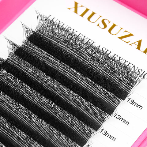XIUSUZAKI Automatic Flowering W Shape Bloom 5D Premade Fans Eyelash Extensions Premium Natural Soft Light Full Dense Lashes XIUSUZAKI Automatic Flowering W Shape Bloom 5D Premade Fans Eyelash Extensions Premium Natural Soft Light Full Dense Lashes