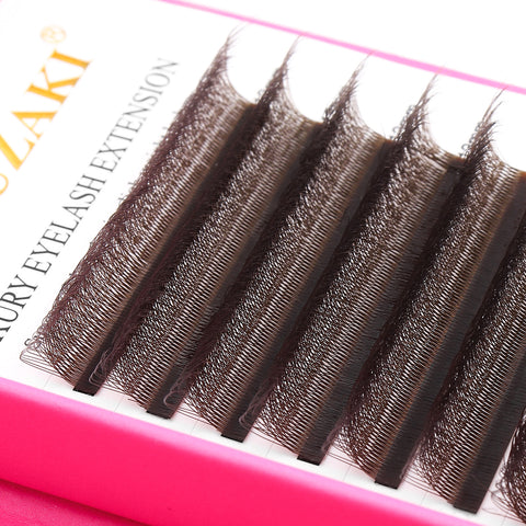 XIUSUZAKI Brown 5D W-Shaped Brown Eyelashes Extensions 5 Tip C/D Curl High Quality Idividual Lash XIUSUZAKI Brown 5D W-Shaped Brown Eyelashes Extensions 5 Tip C/D Curl High Quality Idividual Lash