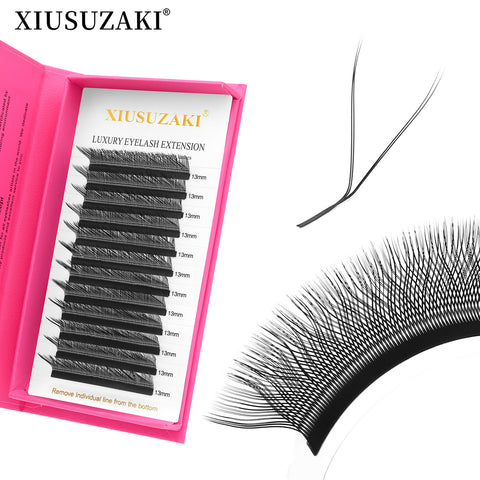 XIUSUZAKI YY Shape Hand Woven Premium Soft Light Natural Eyelashes Extension 2D Y Shape Lashes Black L LU M YY Lashes XIUSUZAKI YY Shape Hand Woven Premium Soft Light Natural Eyelashes Extension 2D Y Shape Lashes Black L LU M YY Lashes