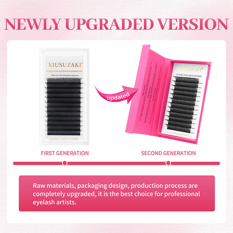 XIUSUZAKI Natural soft Light Bloom Automatic Flowering Premade Eyelashes Extensions Lash 3D W Shape Eyelash Extension XIUSUZAKI Natural soft Light Bloom Automatic Flowering Premade Eyelashes Extensions Lash 3D W Shape Eyelash Extension
