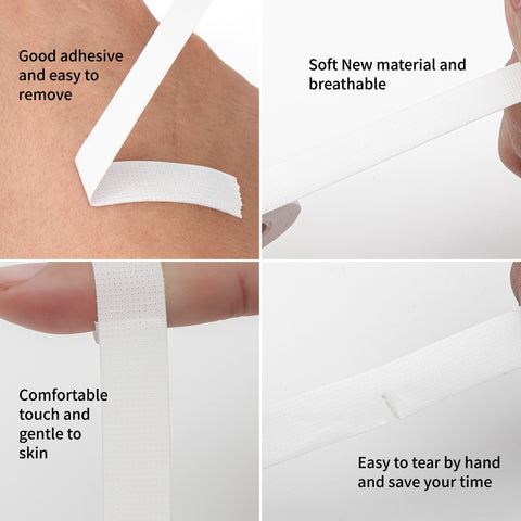 XIUSUZAKI Eyelash Extension Makeup 5 PCS/Set Breathable Easy to Tear Micropore Medical Tape Professional Supply Lashes Tape XIUSUZAKI Eyelash Extension Makeup 5 PCS/Set Breathable Easy to Tear Micropore Medical Tape Professional Supply Lashes Tape