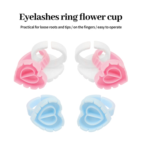 XIUSUZAKI Wholesale 100Pcs/Bag Disposable Eyelash Extension Glue Ring Cup Tattoo Pigment Holder Container Lash Tools Supplier XIUSUZAKI Wholesale 100Pcs/Bag Disposable Eyelash Extension Glue Ring Cup Tattoo Pigment Holder Container Lash Tools Supplier