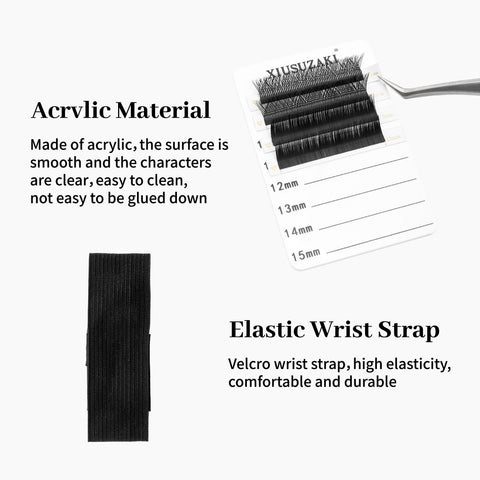 XIUSUZAKI plastic platform for eyelash extension lash holder and glue holder makeup tools held pallet for eyelash extension XIUSUZAKI plastic platform for eyelash extension lash holder and glue holder makeup tools held pallet for eyelash extension