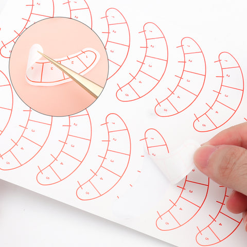 XIUSUZAKI 70 Pairs False eyelash Eye Sticker Positioning Tips Sticker for Eyelashes Extension Practice Patches MakeUp Tool XIUSUZAKI 70 Pairs False eyelash Eye Sticker Positioning Tips Sticker for Eyelashes Extension Practice Patches MakeUp Tool