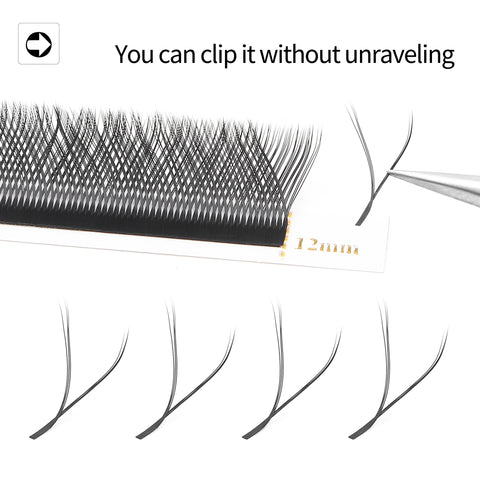 XIUSUZAKI YY Shape Three Split Tips Triple Top Interlaced Root Eyelash Extensions Eyelashes XIUSUZAKI YY Shape Three Split Tips Triple Top Interlaced Root Eyelash Extensions Eyelashes