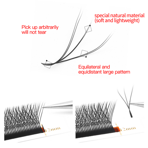 XIUSUZAKI W shape Lashes Eyelash Extensions Blister Premade eyelashes Extension Double Tips 3D W Lashes XIUSUZAKI W shape Lashes Eyelash Extensions Blister Premade eyelashes Extension Double Tips 3D W Lashes