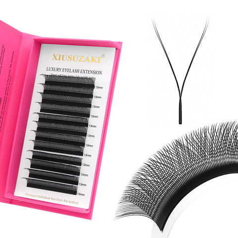XIUSUZAKI YY Shape Hand Woven Premium Soft Light Natural Eyelashes Extension 2D Y Shape Lashes Black Brown Purple Blue Color YY Lashes XIUSUZAKI YY Shape Hand Woven Premium Soft Light Natural Eyelashes Extension 2D Y Shape Lashes Black Brown Purple Blue Color YY Lashes