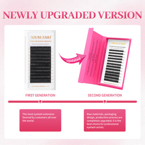 XIUSUZAKI 100% Handmade Twelve rows Recyclable Packaging Side Borderless Magnetic Buckle Graft Eyebrow XIUSUZAKI 100% Handmade Twelve rows Recyclable Packaging Side Borderless Magnetic Buckle Graft Eyebrow
