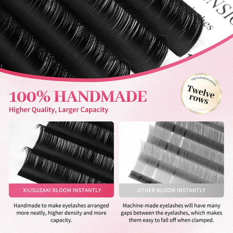 XIUSUZAKI Wholesale Siberian Individual Faux Mink Easy fan Professional Classic Eyelash Tray volume Lash Extensions XIUSUZAKI Wholesale Siberian Individual Faux Mink Easy fan Professional Classic Eyelash Tray volume Lash Extensions