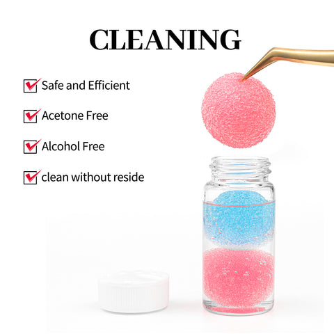 XIUSUZAKI 30ml Eyelashes Tweezers Cleaner Lash Glue Extension Supplies Liquid Eyelash Tweezers Cleaning Sponge XIUSUZAKI 30ml Eyelashes Tweezers Cleaner Lash Glue Extension Supplies Liquid Eyelash Tweezers Cleaning Sponge