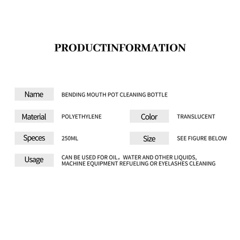 XIUSUZAKI Washing bottle for Eyelash Extension 250ml XIUSUZAKI Washing bottle for Eyelash Extension 250ml
