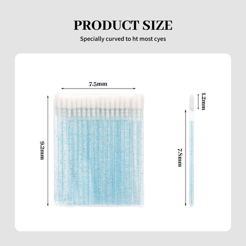 XIUSUZAKI 50pcs Disposable Eyelash Brush Crystal Lashes Micro Brushes Eyelash Extension Supplies Applicator Cleaner Beauty Makeup XIUSUZAKI 50pcs Disposable Eyelash Brush Crystal Lashes Micro Brushes Eyelash Extension Supplies Applicator Cleaner Beauty Makeup