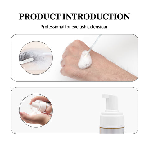 XIUSUZAKI 120ml Eyelash Extension Cleansing Mousse Shampoo Foam Pro Eyelash Cleaner bubble gentle non-irritation fast clean XIUSUZAKI 120ml Eyelash Extension Cleansing Mousse Shampoo Foam Pro Eyelash Cleaner bubble gentle non-irritation fast clean