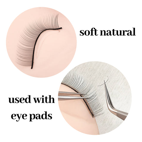 XIUSUZAKI 10 Trays Set False Eyelashes Handmade Training Lashes For Beginners Eyelash Extensions Beauty Salon Student Practice XIUSUZAKI 10 Trays Set False Eyelashes Handmade Training Lashes For Beginners Eyelash Extensions Beauty Salon Student Practice