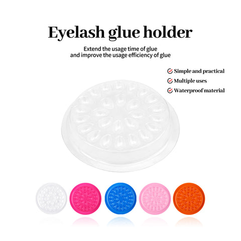 XIUSUZAKI 100pcs Disposable Eyelash Extension Glue Holder Pallet Plastic Holder Pallet Stand Pads for Fan Eyelashes Holder XIUSUZAKI 100pcs Disposable Eyelash Extension Glue Holder Pallet Plastic Holder Pallet Stand Pads for Fan Eyelashes Holder