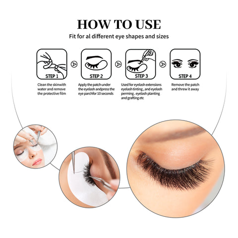 XIUSUZAIKI 50pairs/pack New Patches Eyelash Under Eye Pads Lash Eyelash Extension Paper Patches Eye Tips Sticker Make Up Tools XIUSUZAIKI 50pairs/pack New Patches Eyelash Under Eye Pads Lash Eyelash Extension Paper Patches Eye Tips Sticker Make Up Tools
