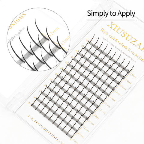 XIUSUZAKI SONG LASHES Wispy Spikes Eyelash Extension Fairy Eyelashes Promade Wispy Fans For Eyelash Extensiones XIUSUZAKI SONG LASHES Wispy Spikes Eyelash Extension Fairy Eyelashes Promade Wispy Fans For Eyelash Extensiones