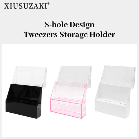 XIUSUZAKI Tweezers storage box 8 holes holder Eyelashes Makeup Professional Storage for Eyelash Extension Tweezers High Quality XIUSUZAKI Tweezers storage box 8 holes holder Eyelashes Makeup Professional Storage for Eyelash Extension Tweezers High Quality