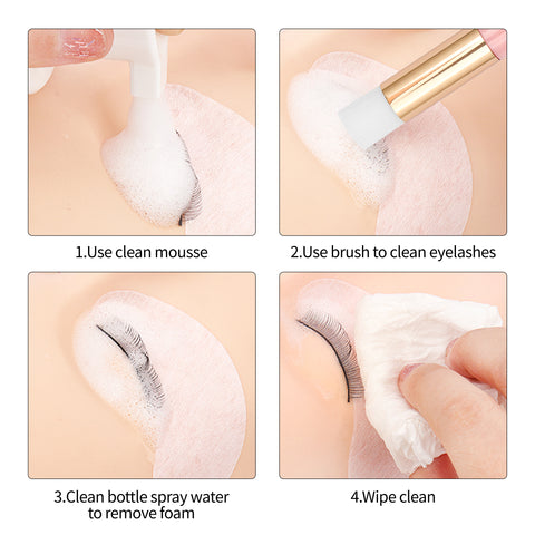 XIUSUZAKI Eyelash Cleaning Brush Colorful Lash Shampoo Cleaning Applicator Professional Eye Foam Cleaner Brushes Makeup Tools XIUSUZAKI Eyelash Cleaning Brush Colorful Lash Shampoo Cleaning Applicator Professional Eye Foam Cleaner Brushes Makeup Tools