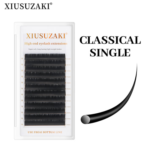 XIUSUZAKI Classic Individual Eyelash Extension Lashes Matte Black Professional Soft Natural XIUSUZAKI Classic Individual Eyelash Extension Lashes Matte Black Professional Soft Natural
