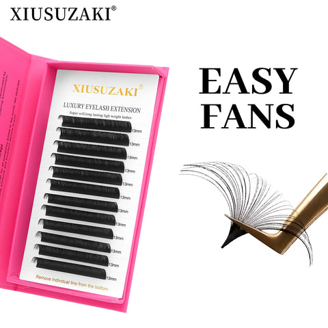XIUSUZAKI Wholesale Siberian Individual Faux Mink Easy fan Professional Classic Eyelash Tray volume Lash Extensions XIUSUZAKI Wholesale Siberian Individual Faux Mink Easy fan Professional Classic Eyelash Tray volume Lash Extensions