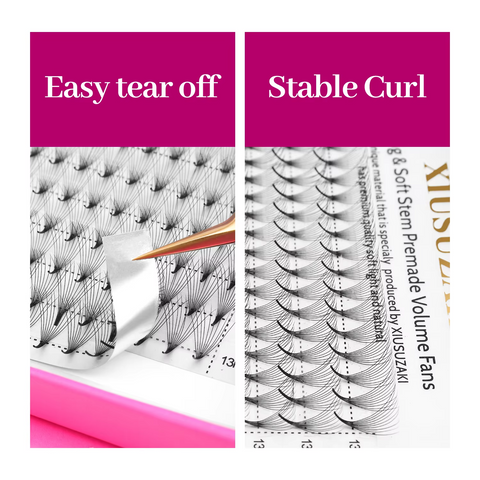 Wholesale Handmade Mix 16 Rows Premade fans 3D-14D Loose Premade Volume Fans Pointy Base Eyelash Extensions Wholesale Handmade Mix 16 Rows Premade fans 3D-14D Loose Premade Volume Fans Pointy Base Eyelash Extensions