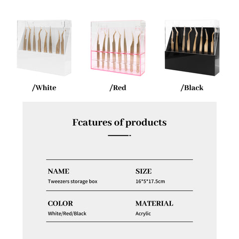 XIUSUZAKI Tweezers storage box 8 holes holder Eyelashes Makeup Professional Storage for Eyelash Extension Tweezers High Quality XIUSUZAKI Tweezers storage box 8 holes holder Eyelashes Makeup Professional Storage for Eyelash Extension Tweezers High Quality
