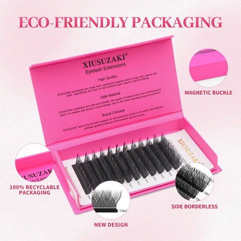 XIUSUZAKI YY Shape Hand Woven Premium Soft Light Natural Eyelashes Extension 2D Y Shape Lashes Black L LU M YY Lashes XIUSUZAKI YY Shape Hand Woven Premium Soft Light Natural Eyelashes Extension 2D Y Shape Lashes Black L LU M YY Lashes