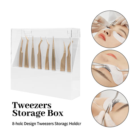 XIUSUZAKI Tweezers storage box 8 holes holder Eyelashes Makeup Professional Storage for Eyelash Extension Tweezers High Quality XIUSUZAKI Tweezers storage box 8 holes holder Eyelashes Makeup Professional Storage for Eyelash Extension Tweezers High Quality