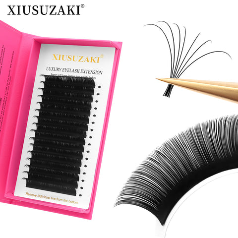 XIUSUZAKI Classic Individual Eyelash Extension Lashes Matte Black Professional Soft Natural XIUSUZAKI Classic Individual Eyelash Extension Lashes Matte Black Professional Soft Natural