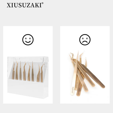 XIUSUZAKI Tweezers storage box 8 holes holder Eyelashes Makeup Professional Storage for Eyelash Extension Tweezers High Quality XIUSUZAKI Tweezers storage box 8 holes holder Eyelashes Makeup Professional Storage for Eyelash Extension Tweezers High Quality