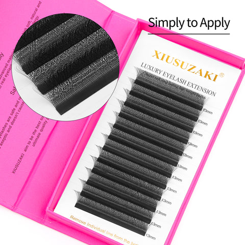 XIUSUZAKI Bloom Automatic Flowering Premade Fans Natural Soft Light Lashes Volume 4D W Shaped Eyelash Extensions XIUSUZAKI Bloom Automatic Flowering Premade Fans Natural Soft Light Lashes Volume 4D W Shaped Eyelash Extensions