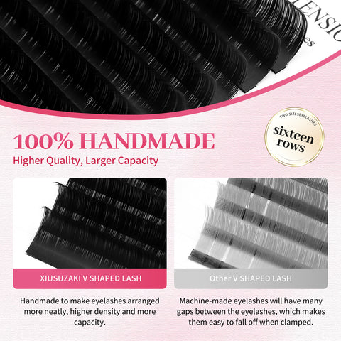 XIUSUZAKI Classic Individual Eyelash Extension Lashes Matte Black Professional Soft Natural XIUSUZAKI Classic Individual Eyelash Extension Lashes Matte Black Professional Soft Natural