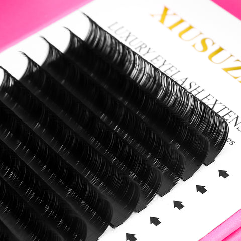 XIUSUZAKI Classic Individual Eyelash Extension Lashes Matte Black Professional Soft Natural XIUSUZAKI Classic Individual Eyelash Extension Lashes Matte Black Professional Soft Natural