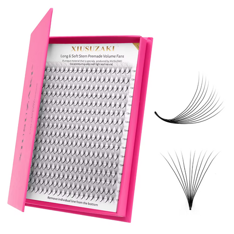 Wholesale Handmade Mix 16 Rows Premade fans 3D-14D Loose Premade Volume Fans Pointy Base Eyelash Extensions Wholesale Handmade Mix 16 Rows Premade fans 3D-14D Loose Premade Volume Fans Pointy Base Eyelash Extensions