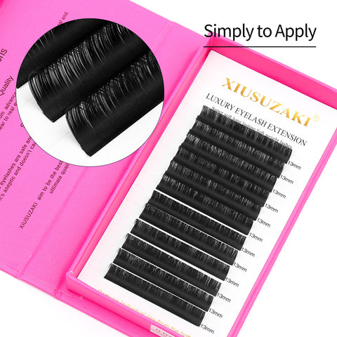 XIUSUZAKI Wholesale Siberian Individual Faux Mink Easy fan Professional Classic Eyelash Tray volume Lash Extensions XIUSUZAKI Wholesale Siberian Individual Faux Mink Easy fan Professional Classic Eyelash Tray volume Lash Extensions