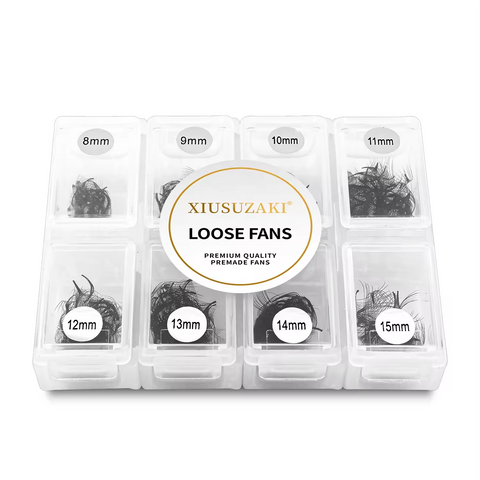 XIUSUZAKI Eyelash Extension Premade Fans 4D 5D Short Stem Loose Premade Volume Fans Lash XIUSUZAKI Eyelash Extension Premade Fans 4D 5D Short Stem Loose Premade Volume Fans Lash