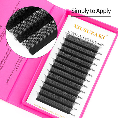 XIUSUZAKI Natural soft Light Bloom Automatic Flowering Premade Eyelashes Extensions Lash 3D W Shape Eyelash Extension XIUSUZAKI Natural soft Light Bloom Automatic Flowering Premade Eyelashes Extensions Lash 3D W Shape Eyelash Extension