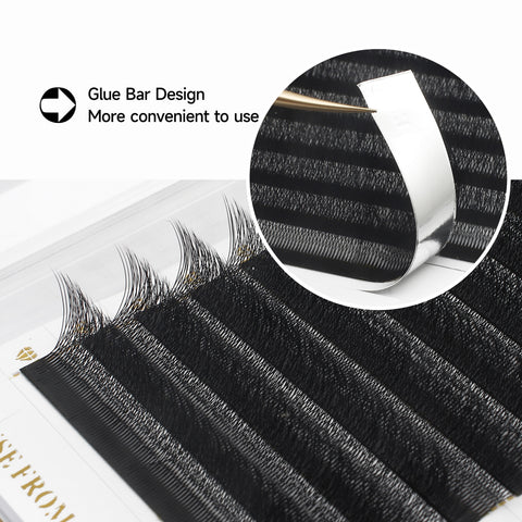XIUSUZAKI Automatic Flowering W Shape Bloom 4D Premade Fans Eyelash Extensions Premium Natural Soft Light Full Dense Lashes XIUSUZAKI Automatic Flowering W Shape Bloom 4D Premade Fans Eyelash Extensions Premium Natural Soft Light Full Dense Lashes