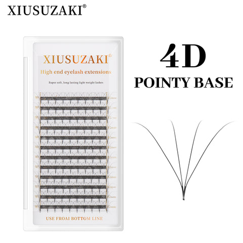 XIUSUZAKI C Curl Sharp Narrow Stem Premade Fans Eyelash Extension 0.07mm 4D-10D Thin Pointy Base Russian Fans Ready Volume XIUSUZAKI C Curl Sharp Narrow Stem Premade Fans Eyelash Extension 0.07mm 4D-10D Thin Pointy Base Russian Fans Ready Volume
