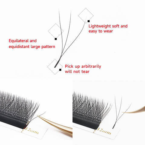 XIUSUZAKI Automatic Flowering W Shape Bloom 3D  Premade Fans Eyelash Extensions Premium Natural Soft Light Full Dense Lashes XIUSUZAKI Automatic Flowering W Shape Bloom 3D  Premade Fans Eyelash Extensions Premium Natural Soft Light Full Dense Lashes