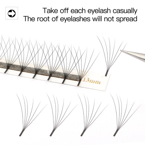 XIUSUZAKI C Curl Sharp Narrow Stem Premade Fans Eyelash Extension 0.07mm 4D-10D Thin Pointy Base Russian Fans Ready Volume XIUSUZAKI C Curl Sharp Narrow Stem Premade Fans Eyelash Extension 0.07mm 4D-10D Thin Pointy Base Russian Fans Ready Volume